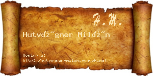 Hutvágner Milán névjegykártya